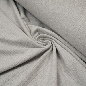 WIDE RIB JERSEY SOFT GREY MELANGE