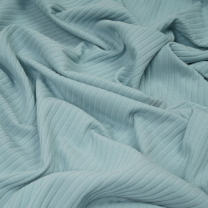 WIDE RIB JERSEY AQUA SKY