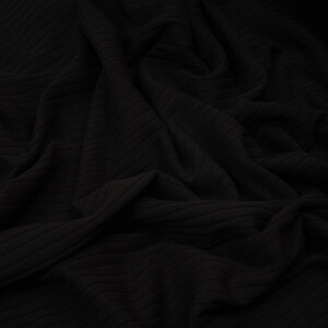 WIDE RIB JERSEY BLACK