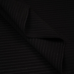 WIDE RIB JERSEY BLACK