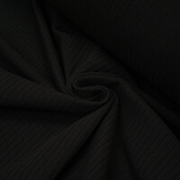WIDE RIB JERSEY BLACK