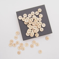 ASH WOOD BUTTON NATURE 12,5 mm