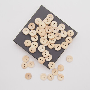 ASH WOOD BUTTON NATURE 15,2 mm