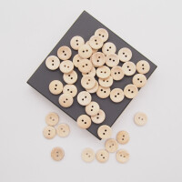 ASH WOOD BUTTON NATURE 15,2 mm