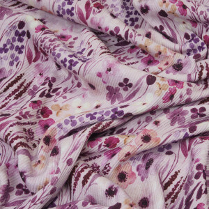 RIB JERSEY POPPY FIELD PURPLE