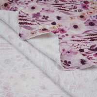 RIB JERSEY POPPY FIELD PURPLE
