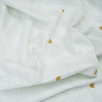 POPLIN RAINY CLOUDS WHITE