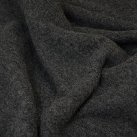 ORGANIC WOOL/COTTON BLEND DARK GREY MELANGE
