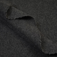 ORGANIC WOOL/COTTON BLEND DARK GREY MELANGE