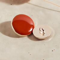 DOTTY BUTTON 15 MM TANGERINE
