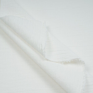 DOUBLE LAYER WOVEN STRIPES ECRU