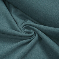 RIB RECYCLED 1X1 TEAL MELANGE