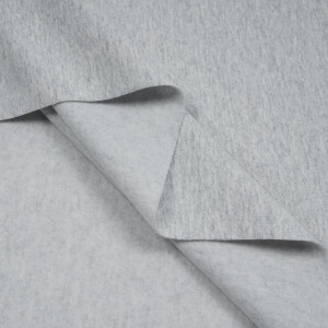 SWEAT RECYCLED BRUSHED LIGHT GREY MELANGE