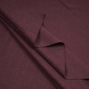 SWEAT RECYCLED BRUSHED BORDEAUX MELANGE