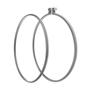 DEKO STICKRING GRAU (25,4cm)