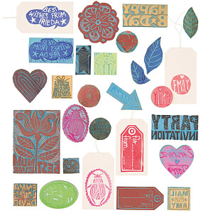 STAMP RUBBER SQUARE 4x4cm (3 pcs.)