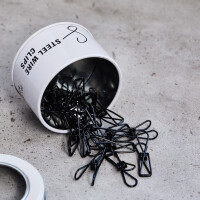 STEEL WIRE CLIPS SMALL (20pcs.) black