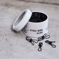 STEEL WIRE CLIPS SMALL (20pcs.) black