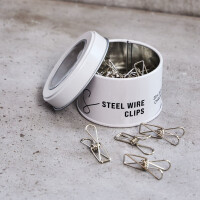 STEEL WIRE CLIPS SMALL (20 pcs.) chrome