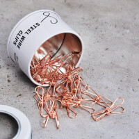 STEEL WIRE CLIPS SMALL (20 pcs.) rose gold