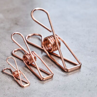 STEEL WIRE CLIPS SMALL (20 pcs.) rose gold