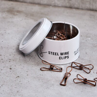 STEEL WIRE CLIPS SMALL (20 pcs.) bronze