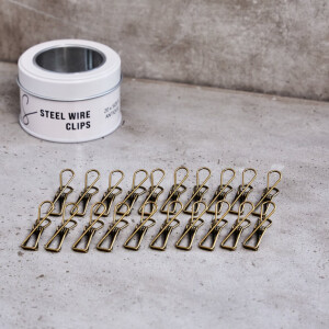 STEEL WIRE CLIPS SMALL (20 pcs.) antique