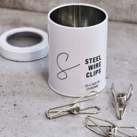 STEEL WIRE CLIPS MEDIUM (10 pcs.) chrome