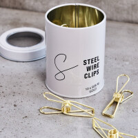 STEEL WIRE CLIPS MEDIUM (10 pcs.) gold