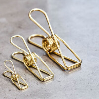 STEEL WIRE CLIPS MEDIUM (10 pcs.) gold