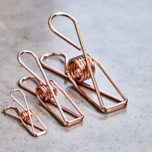 STEEL WIRE CLIPS MEDIUM (10 pcs.) rose gold
