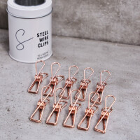STEEL WIRE CLIPS MEDIUM (10 pcs.) rose gold