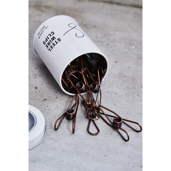 STEEL WIRE CLIPS MEDIUM (10 pcs.) bronze