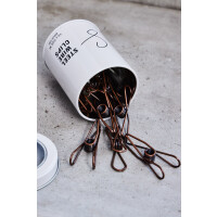 STEEL WIRE CLIPS MEDIUM (10 pcs.) bronze
