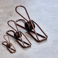 STEEL WIRE CLIPS MEDIUM (10 pcs.) bronze