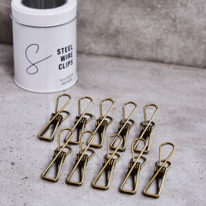 STEEL WIRE CLIPS MEDIUM (10 pcs.) antique