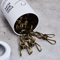 STEEL WIRE CLIPS MEDIUM (10 pcs.) antique