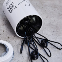 STEEL WIRE CLIPS BIG (5 pcs.) black