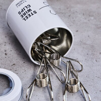 STEEL WIRE CLIPS BIG (5 pcs.) chrome