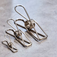 STEEL WIRE CLIPS BIG (5 pcs.) chrome