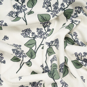 ORGANIC RIB JERSEY LILACS CREME