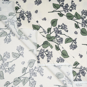 ORGANIC RIB JERSEY LILACS CREME