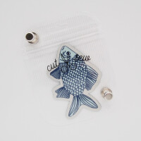 IRON ON PATCH FISH POND