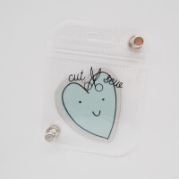 IRON ON SMILEY HEART