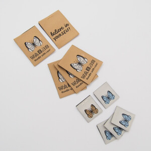 WOVEN LABEL SET BUTTERFLY (10 pcs)