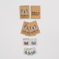 WOVEN LABEL SET BUTTERFLY (10 pcs)