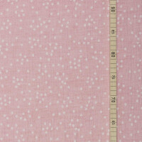 DOUBLE GAUZE JACQUARD DOTS TENDER ROSE