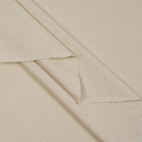 ORGANIC INTERLOCK JERSEY SOLID LIGHT BROWN