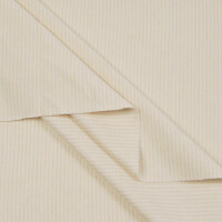 ORGANIC INTERLOCK JERSEY STRIPES ECRU BROWN