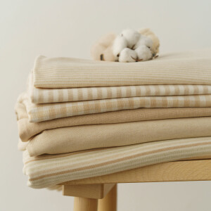 ORGANIC INTERLOCK JERSEY BIG STRIPES
